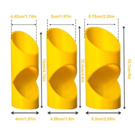 3-Piece Foam Pipe Insulation Cutter Set – Precision Tools for 41mm, 46mm, 53mm Pipes – Easy Cutting & Perfect Alignment for Home, Commercial & Industrial Insulation Projects