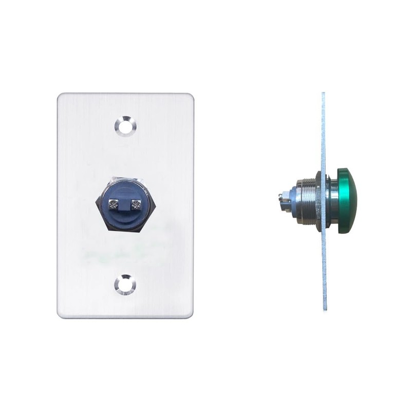 Stainless Steel Push to Exit Button - 12V DC Push