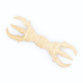 木彫 Category: Buddhist Ritual Implements Three 鈷杵 桧木 15 cm