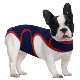 MHaustlie Dog Surgery Recovery Suit Dog Recovery Suit Female Male Comfortable Cone Alternative After Surgery Soft Cotton Preventing Licking Medical Pet Shirts for Large and Small Pets(Blue, S)