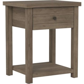 Hillsdale Living Essentials by Hillsdale Harmony Wood Accent Table in Knotty Gray Oak