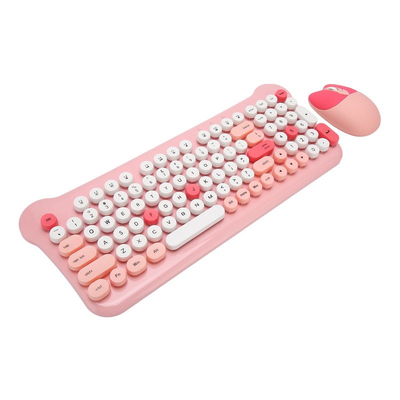 Wireless Keyboard and Mouse 2.4Ghz Connection Cute Keyboard Mouse Set