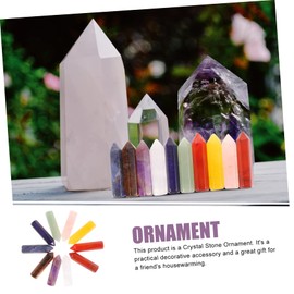 Operitacx 10pcs Amethyst and Crystal Stones for Home Office Meditation Decor Unique Healing Stones Aesthetic Table Centerpieces and Blessings