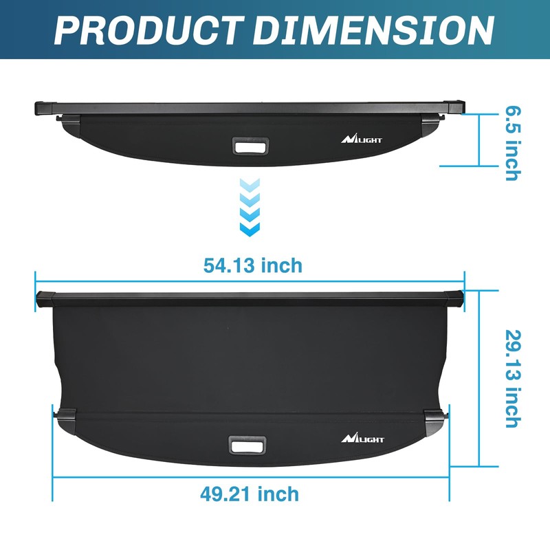 Nilight Trunk Cargo Cover for Hyundai Ioniq 5 2022 2023