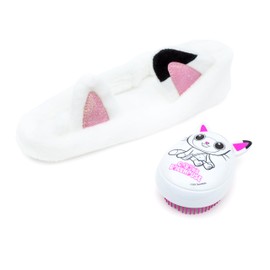 Kokomo Studio Ltd Gabby's Dollhouse Children's Headband & Detangler Gift Set - Detangle Brush and Beauty Headband with Ears - Children's Gift