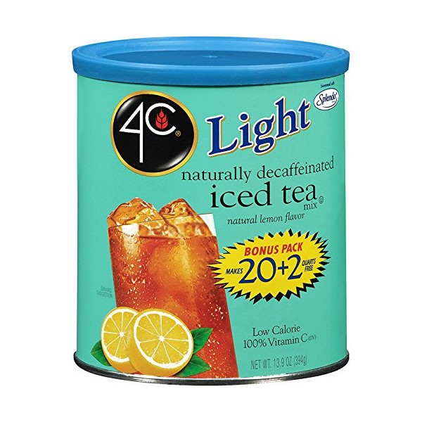 4C Light Decaf Iced Tea Mix 22 qt. (Pack of 3)