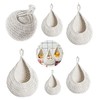 AIMALL Handmade Cotton Rope Wall Hanging Fruit Basket Storage Net