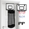 2-in-1 Over the Door Basketball Laundry Hamper and Basketball Hoop,