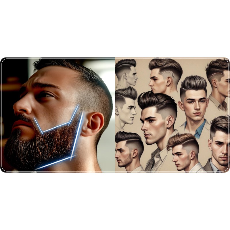 Berdsen Men's Electric Beard Trimmer with 4 Comb Attachments 3-12