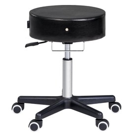 MASTER HEALTH PRODUCT Massage Glider Ergonomic Round Swivel Adjustable Rolling Hydraulic Stool Barber Dental Chair for Therapist, Clinic, Tattoo, Spas, Facial, Beauty, Lash, Salons, Home, Studio