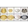LITE ACCENTS Lamp Parts-Solid Brass LAMP BASES-Round- 5",6",7" OR 8"