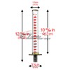 Samurai Sword White Red Shift Knob Shifter Alloy Katana Adapters