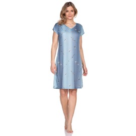 e.Femme® Erika 786 Women's Beach Dress, Blue/print