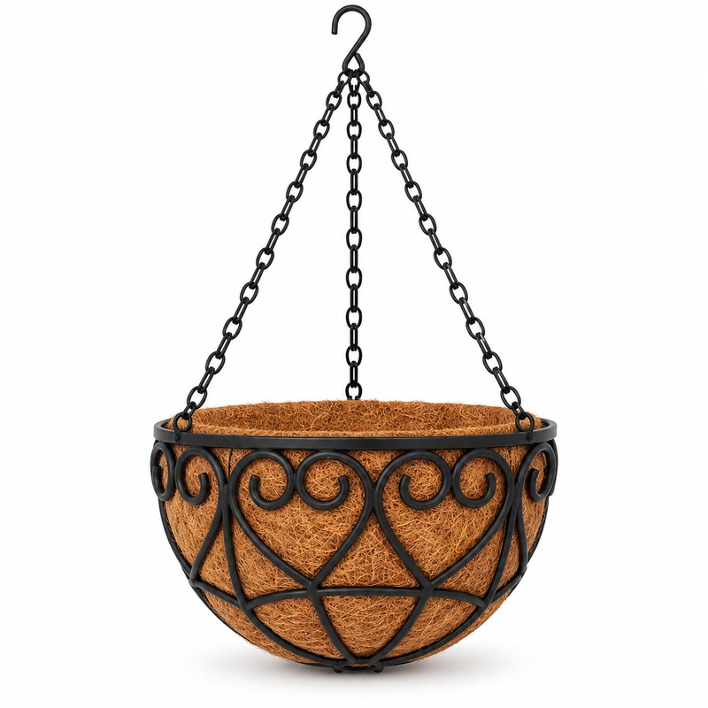 Coconut Brown Hanging Planter Basket for Indoor & Outdoor Plants