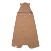 Organic Cotton Hooded Bath Towel (Tan)