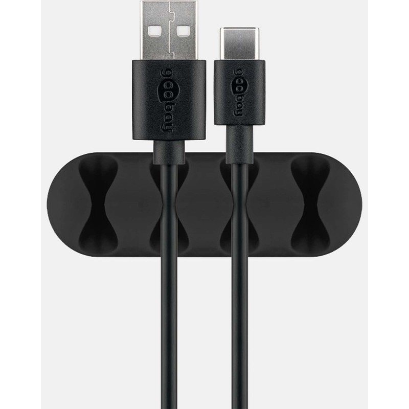 Goobay Kabel Management 4-Slots, schwarz