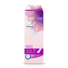 TENA Lady Ultra Mini Plus für sehr leichte Blasenschwäche, 24 Stück, 2er Pack (2 x 24 Stk)