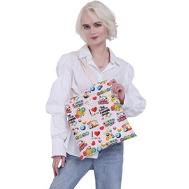 MBMSO Funny BGO Tote Bag BGO Lover Gifts BGO Shoulder Bag BGO Players Gift BGO Game Shopping Bag BGO Gambler Gift (Born To Bingo TB)