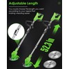 Cordless Weed Wacker, 3-in-1 stringless Weed Wacker, Foldable 2.0Ah Battery