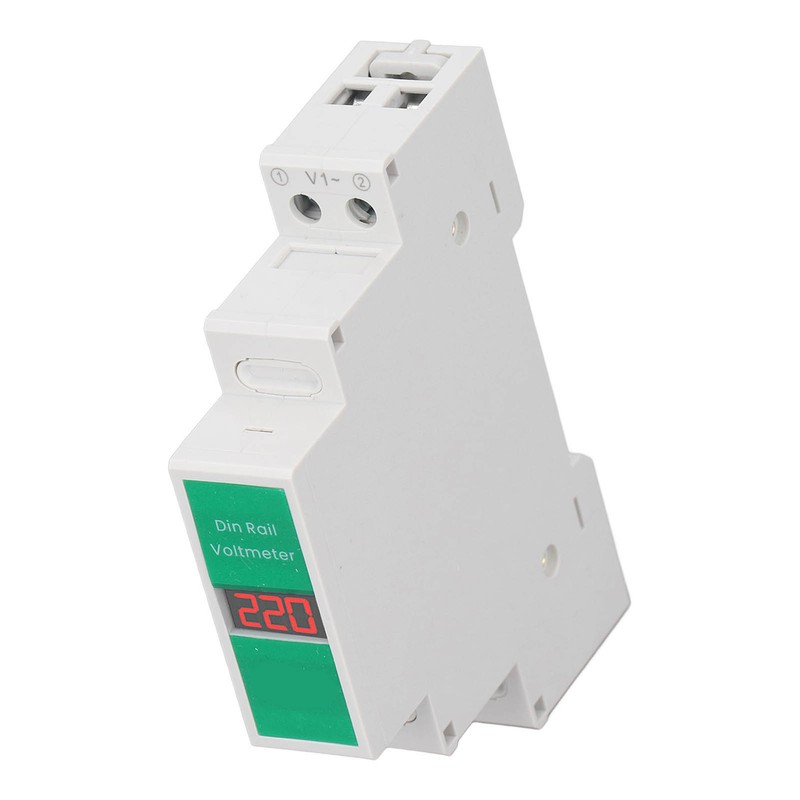 TONGOU Din Rail Voltage Meter Intelligent LCD Digital AC Voltmeter