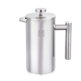 MagicafÃ© French Press Coffee Maker â 2 or 3 Cups Small Stainless Steel Coffee Maker Double Walled French Press 750ML/24OZ