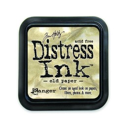 Ranger 268117 Tim Holtz Distress Ink Pad, Old Paper, 7.5 x 7.5 x 3 cm, Kunststoff