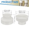 PATIKIL 10" to 6" Duct Reducer, PVC Pipe Increaser Adapter
