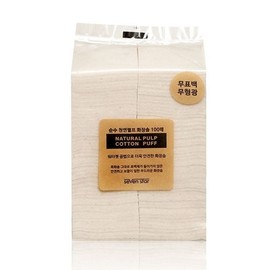 Pure natural pulp cotton pads (100 sheets) / 순수 천연 펄프 화장솜(100매)