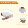 JIKEER2 7x6x2 inch Small Shipping Box Mailers, White Corrugated Cardboard