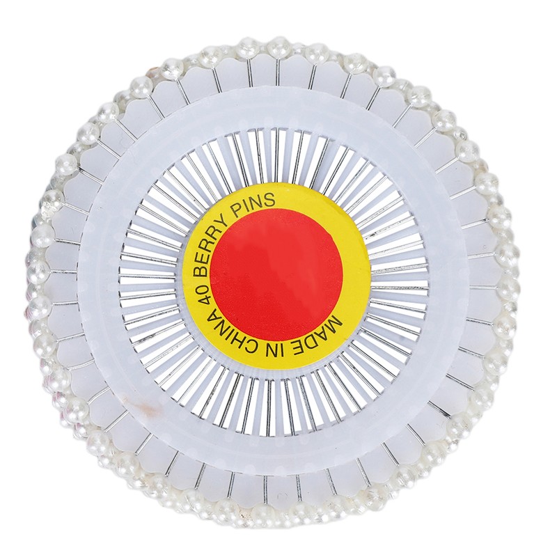1920Pcs Pearl Head Pins Color Pinwheel Cloth Fixing Bouquet Decoration