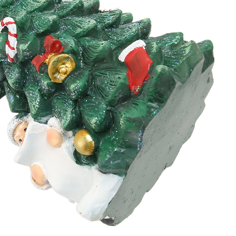 Christmas Tree Statue Durable Fadeless Resin Christmas Tree Figurine Exquisite
