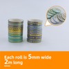 EASYKEENECOM 20 Rolls Thin Foil Gold Washi Tape Set, Decorative