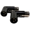 Milestock 10-Pcs 3-PIN XLR Angle Adapter Adjustable Male to Female,