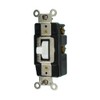 Leviton 1285-W 20-Amp 120/277-Volt Toggle Single-Pole AC Quiet Switch, White