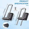 Rawrr Combination Lock 4 Digit Black Combination Lock for School