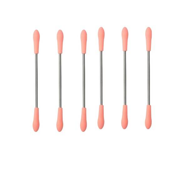 6 Pieces Pink Facial Hair Remover Spring Eyebrow Face Epilator