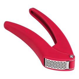 KUHN RIKON Easy Clean Knoblauchpresse, grau, Knoblauchschneider mit ergonomischen Griff, weniger Kraftaufwand, schneidet fein