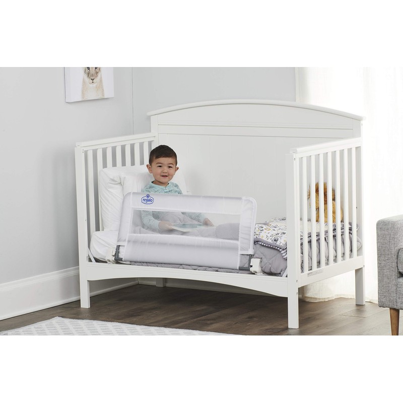 Regalo Swing Down Crib Rail, with Reinforced Anchor Safety System