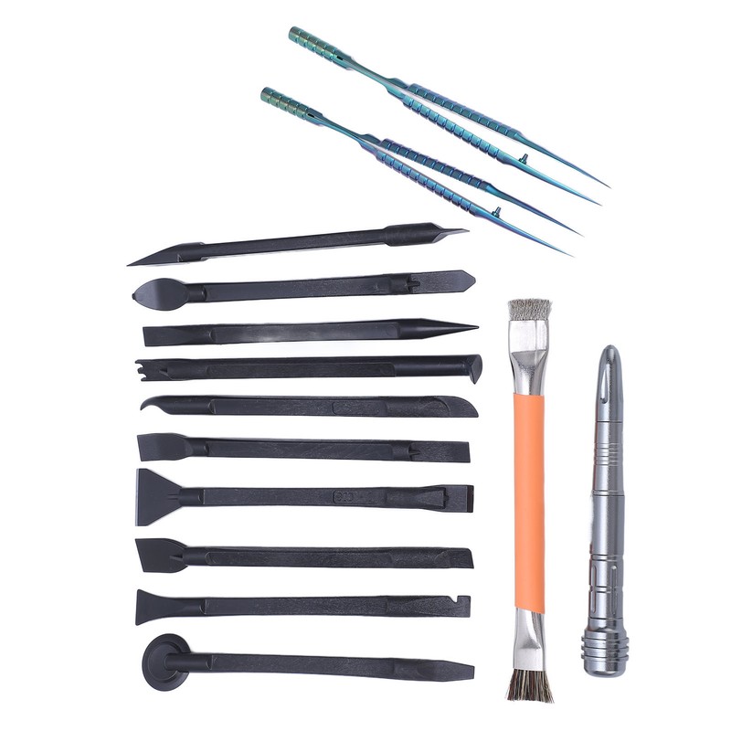 14 Pcs Electronics Repair Tool Kit Spudger Screen Breaker Brush