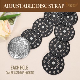 JASGOOD Western Belts for Women Wide Hollow Disc Leather Belt Cowgirl Waist Belt for Jeans Dresses with Metal Buckle