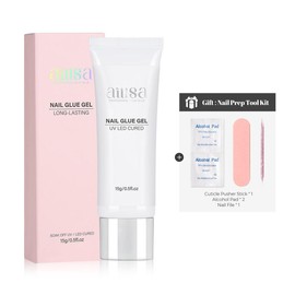 AILLSA Solid Gel Nail Glue 15g/30g UV Lamp Curing Needed Soak Off Long Lasting super strong nail glue for Clear Nail Tips Acrylic Nail Extension Fake Nail Press-ons Nail Care Manicure Cosmetic Outdoorfun Summer nail supplies dealsforyoudays:_15g