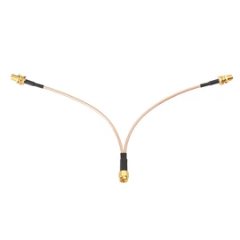 SMA Branch Cable, SMA Cable (1 Male to 2 Female), RG316 Cable, 5.9 inches (15 cm), Y-Type, 50 Ohm, Pack of 1