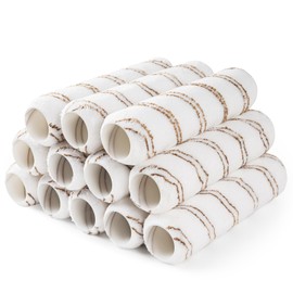 Paint Roller Sleeve 9 Inch (230MM), Microfiber Paint Roller Cover, Large Paint Roller for Painting on Smooth and Semi-Rough Surfaces, Pack of 12 Microfibre Roller Sleeves