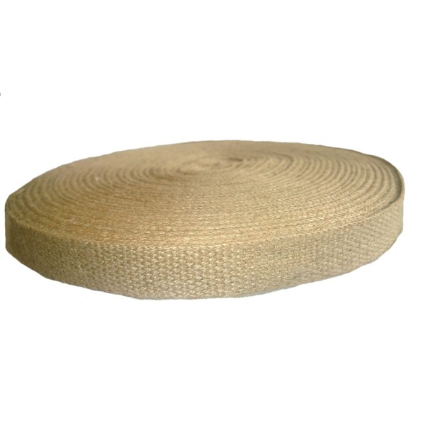 Burlapfabric.com 1.5 Inch Wide Natural Jute Webbing 15 Yards Stripe