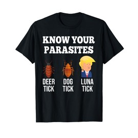 Funny Know Your Parasites Anti Trump Tick 2024 Election T-Shirt