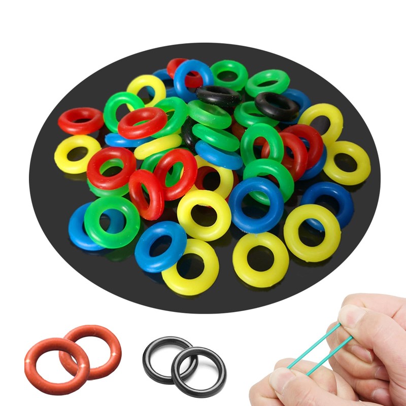 PIYIENR Wacky Worm Tool Wacky O-Rings (Black O-rings 200pcs)