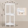 ELYKEN Corner Shower Caddy Standing, 3 Tier Rustproof Metal Shower