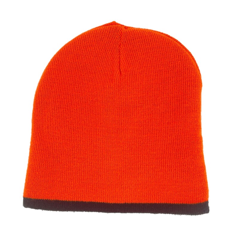 Thingimijigs Men's High Visibility/Black Reversible Knitted Beanie Hat Winter Hat
