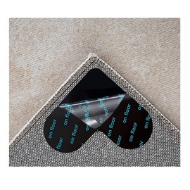 Buer Homie Rug Gripper, Anti-Slip, Double Sided Carpet Tape for Floors, 12pcs