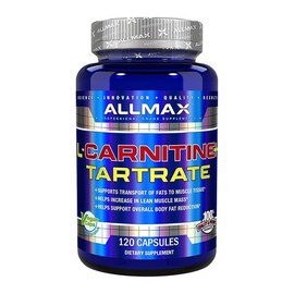 올맥스 뉴트리션 엘카르니틴 타르트레이트 120정 비타민B5 Allmax Nutrition L-Carnitine Tartrate 120 Tablets Vitamin B5